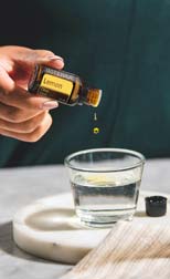 doterra innerlich mit Wasser einnehmen